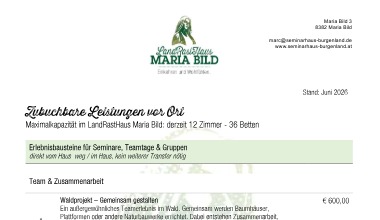 Vorschau der LandRastHaus Event-Ideen