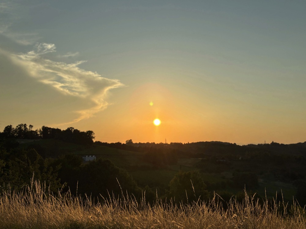 Sonnenuntergang im Burgenland